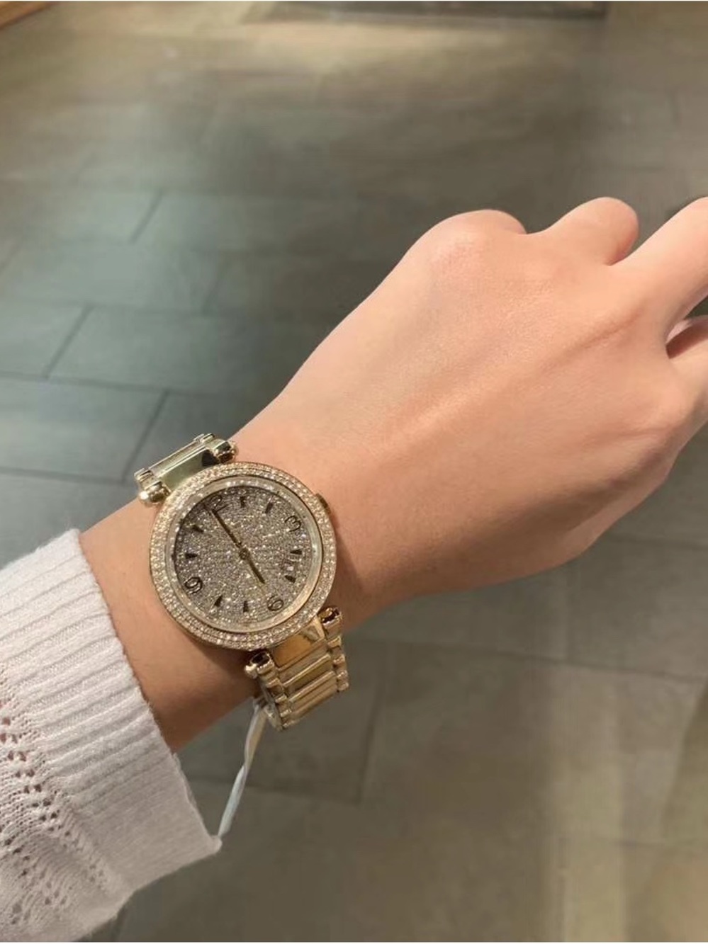 NWT Michael Kors MK6510 Parker Gold Tone Dial Gold Tone Stainless Women's Watch